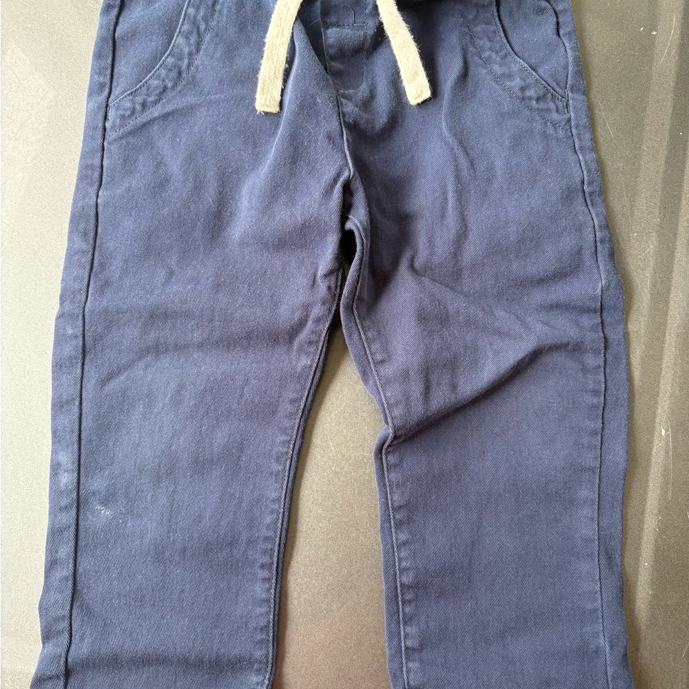Toddler Navy Blue Twill Pants - Me & Henry